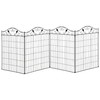 Outsunny Garden Fence Animal Barrier for Dogs, 4 Pack, 44