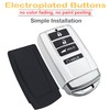 Kirsnda for Acura Key fob Cover case,with Keychain fit MDX