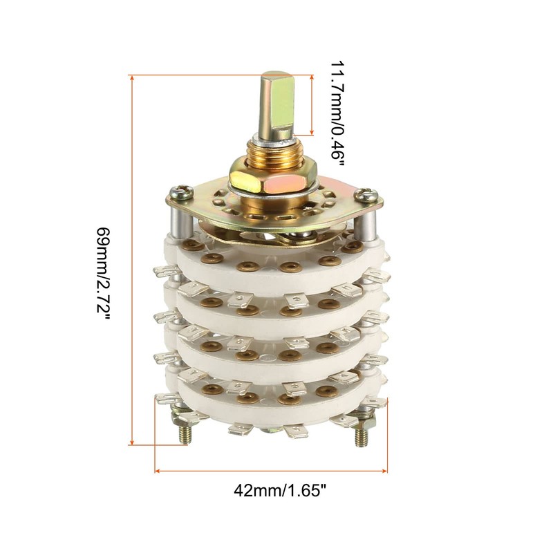 Rebower 4P11T 4 Pole 11 Throw 4 Layer Band Selector