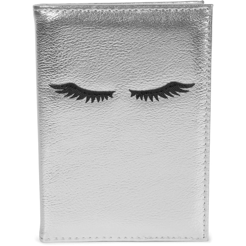 styleBREAKER Passport Holder Lashes with Metallic Shiny Surface, Passport Holder,