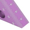 3in Right Angle Measure Ruler Thick Aluminum Alloy 45 Degree