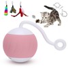 EUWLY Automatic Cat Ball Toy Cat Interactive Toy (Pink)