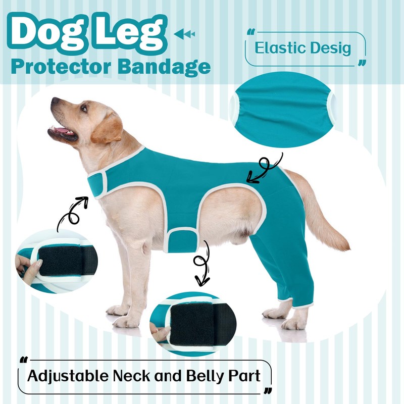 Hjyokuso Recovery Suit For Dogs - Leg Surgery Suit, Lick