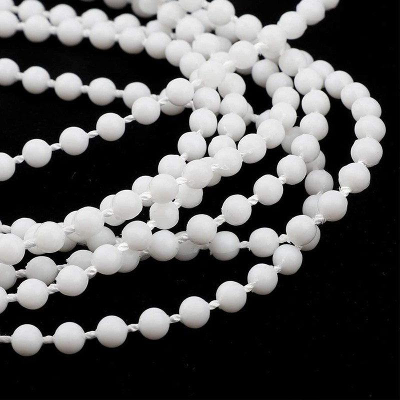 Blinds Roller Cord, Bead Chain for Roman Vertical Blinds, White