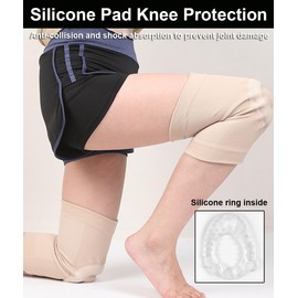 SUJAYU 2 Pack Knee Sleeves for Men Women, Anti-slip Compression Brace with Silicone Patella Gel Pad, Knee Braces for Knee Pain Knee Brace for Arthritis Pain and Support (Black, X-Large)