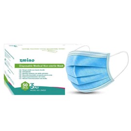 Medical surgical masks 50 - 20000 pieces type IIR EN 14683:2019 disposable 3-ply mouth masks face mask disposable mask dust protection face protection disposable mask respirator protection