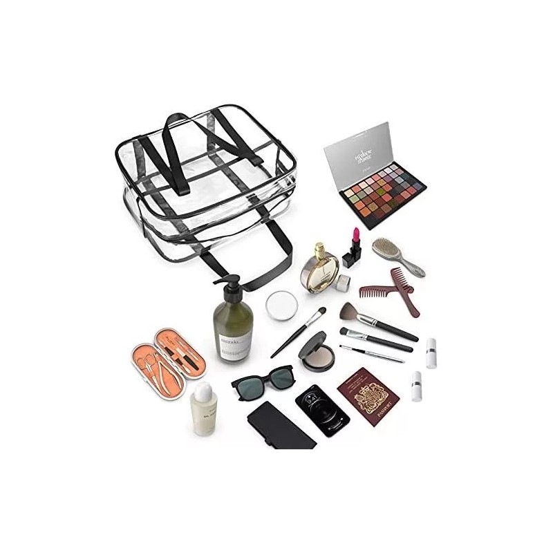 ONEGenug Neceser Transparente Onegenug, Bolsa De Cosméticos Gruesa Y