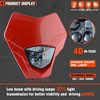 fewfuss Universal Dirt Bike LED Head Lamp - Motorcycle LED