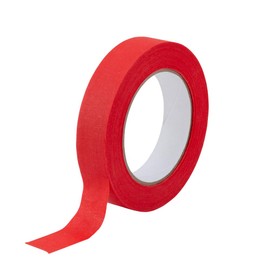 Lichamp 10 Pack Red Painters Tape 1 inch, Medium Adhesive Red Masking Tape Bulk Multi Pack, 1 inch x 55 Yards x 10 Rolls (550 Total Yards)