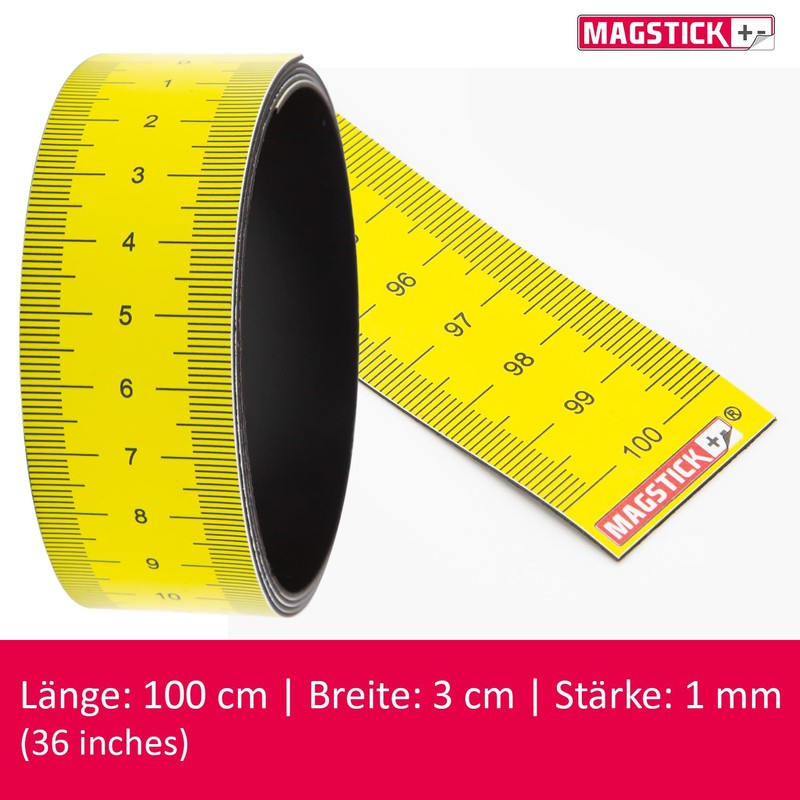 Mag202 Magnetic Tape Measure 1 Metre I Flexible Magnetic Tape