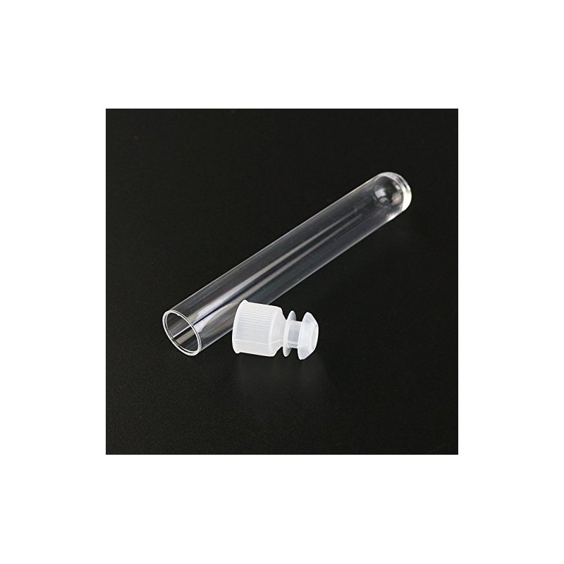 Plastic Test Tubes,Pack of 20 Plastic Sample Test Tubes Gift