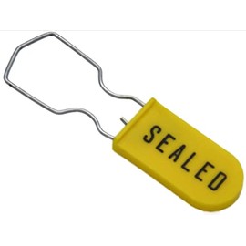 Electric Meter Security Seal Wire Padlock Pack of 50 (Yellow)