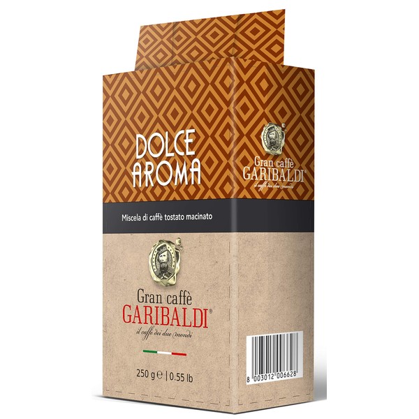 250g Gran Caffè Garibaldi Ground Espresso Coffee (Dolce Aroma)