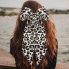 Cheetah Leopard Print Hair Bow Clips Barrettes Ponytail Holders Big