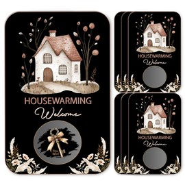 VAVINCI Housewarming Scratch Off Games for Newlywed Couple, Funny Lottery Card Ice Breaker for Bridal Shower Party Supplies Activity and Idea, New Home House Raffle Tickets, 50 Set, Black