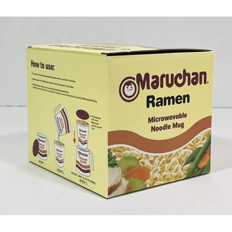 Mad Engine Maruchan Ramen Microwavable Noodle Mug (Will Fit Instant