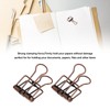 80Pcs Hollow Binder Clips 0.7in Sturdy Metal Hollow Out Strong