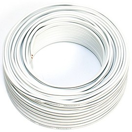Speaker Cable 2 x 0.75 mm² CCA – Audio cable – white – 25 m – Cable