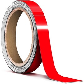 VViViD Vinyl Tape Pinstripe Red Fluorescent Neon Gloss Adhesive Automotive Film (1/2" x 20ft)