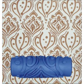 BUUEERR 5" Pattern Paint Roller Brush Sleeve Texture Stencil Wall Decor DIY Tools Decorative Texture Roller (5C96334)