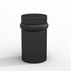 Mega Handles Floor Door Stopper, Black Stopper Quickly Installed Wall