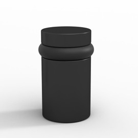 Mega Handles Floor Door Stopper, Black Stopper Quickly Installed Wall Protector, Wall Protectors from Door Knobs, Floor Door Stop with Mounting Hardware Included - Matte Black - 2 Inch