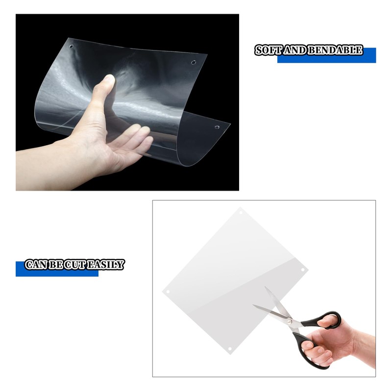 BingegePet 15-Pack Transparent Cage Scatter Guards – PVC Pet Enclosure