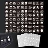 GOMAKERER 400pcs Car Switch Panel Stickers, 20 Designs Auto Switch