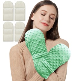 Microwavable Therapy Mittens Hand Warmer Gloves with Arthritis Compression,Moist Heating Pad for Hands and Fingers of Stiff Joints, Trigger Finger, Inflammation, Raynaud's, Carpal Tunnel