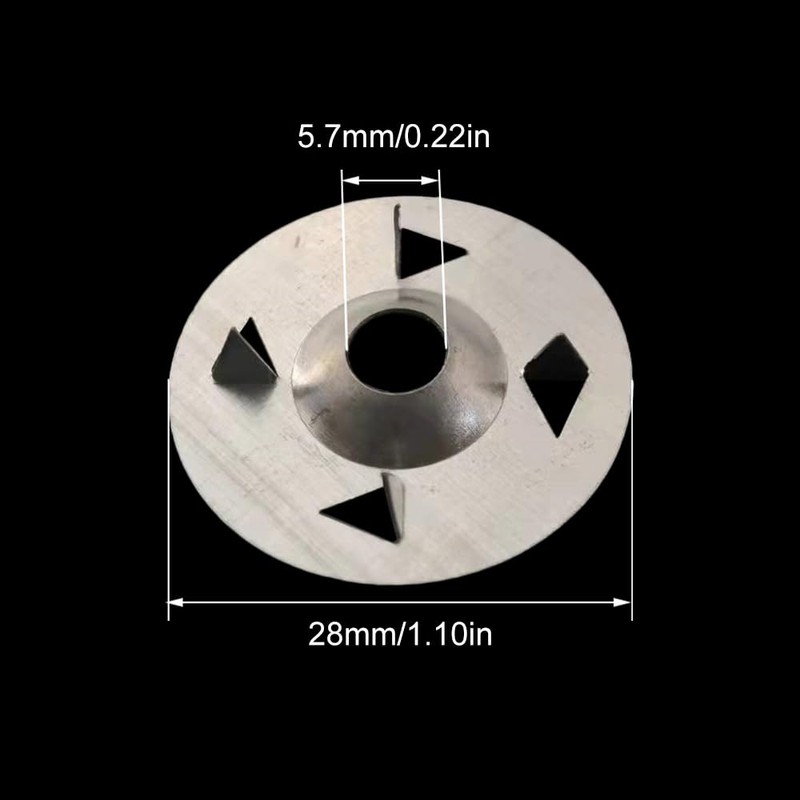 Easy Fix Washers, 220 Pcs 28mm Diameter Galvanised Iron Fixing
