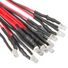 50Pcs LED Lights Emitting Diodes Pre Wired Prewired Round Head