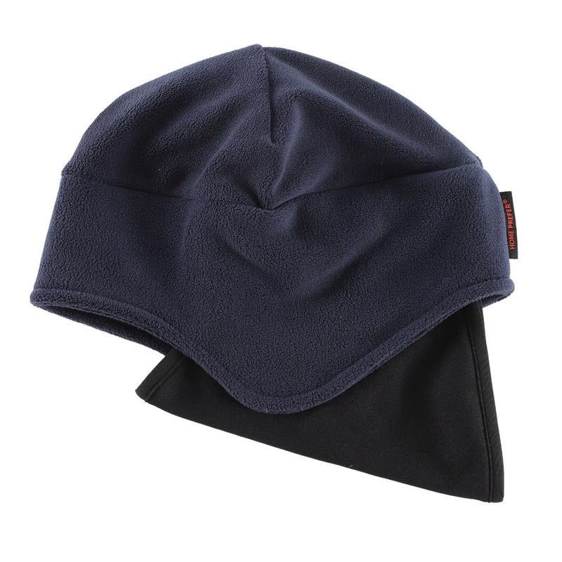 Connectyle Men's Fleece Earmuffs Cap with Face Cover, Warm Cap,