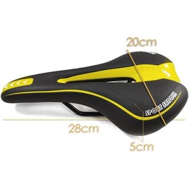 Bike Seat Bicycle Saddle Yellow with Ergonomic Gel Comfort Comfortable Bicycle Saddle for Mountain Bike MTB BMX Scooter Road Cruiser Urban City Bike Tricycle Chair