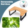 Bamboo Toilet Stool,Potty for Pooping,Portable Squatting Pan with Dual Anti