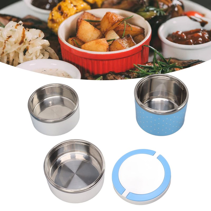 Lunch Box, 3 Layers Stackable Stainless Steel Thermal Insulated Lunch