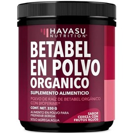 Betabel en Polvo Orgánico, Remolacha (Beetroot) con Vitamina B12 y Cordyceps | Suplemento de Óxido Nítrico Natural para Energía y Rendimiento Deportivo | Sabor Cereza y Frutas del Bosque | 30 Porciones