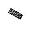 Armed Security Officer Reflective Patches with Hook and Loop Backing,