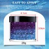 28g/Box Blue and Purple Gliiter Temperature Color Change Dip Powder