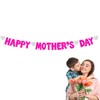Happy Mother's Day Banner, Glitter Mother's Day Bunting Banner Happy