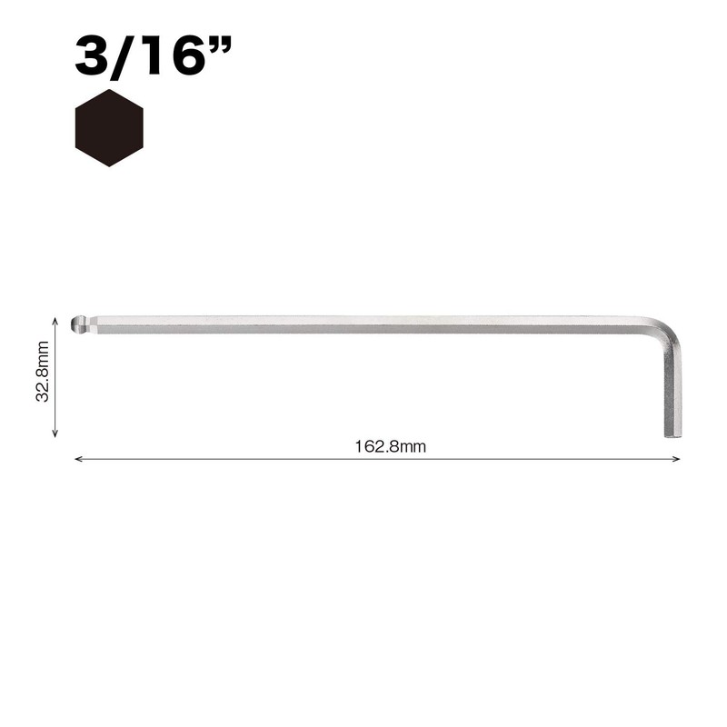 Vessel 8300BP-LIN Hexagonal Bar, Ball Point, L-Type Wrench, Long Type,