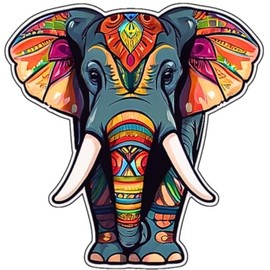 3PC 3'' Elephant Sticker Vinyl Stickers, Laptop Decal, Water Bottle Sticker, Car Decal, Skateboard Stickers, Funny Stickers, Bumper Stickers, Gift for Lover