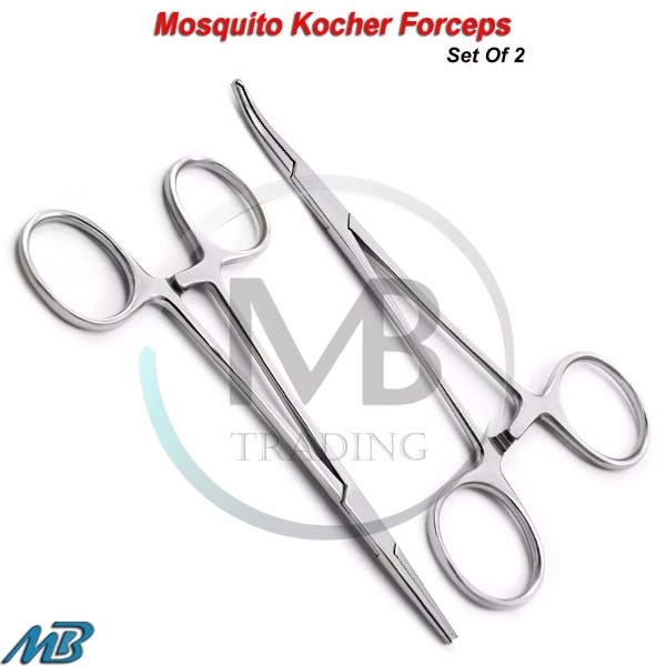 Medspo Surgical Hemostat Mosquito Kocher Forceps Artery Locking Clamps Hemostatic