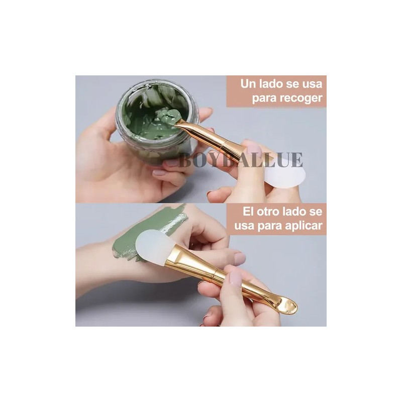 3pz Brochas Faciales Silicona Para Mascarillas Y Limpiadores