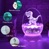 Cute Dinosaur Egg Alarm Clock/Digital Clock/Night Light/Music & White Noise