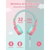 riyo Bluetooth Children's Headphones (Pink)