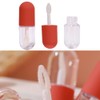 5 Pcs Lip Gloss Tubes with Wand Cute Capsule Shaped