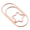 Sarini Small Metal Paper Clip Bookclip,12 Pcs Five Pointed Star+12