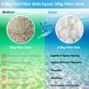 MIKAILE 800g Pool Filter Balls, Eco-Friendly Filter Media for Swimming