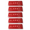 5 Stickers Signs - Intruder Alarm Warning Security Stickers -
