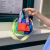 Ｌｏｖｅｙ ｓｕｍｍｅｒColourblock Micro Dumpling Bag ショルダーバッグ レディース ナイロンバッグ (Orange/Cobalt)